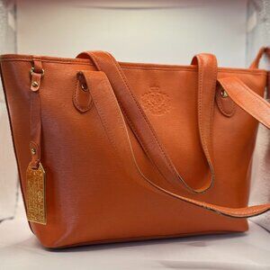 Ralph Lauren Orange Tote Bag